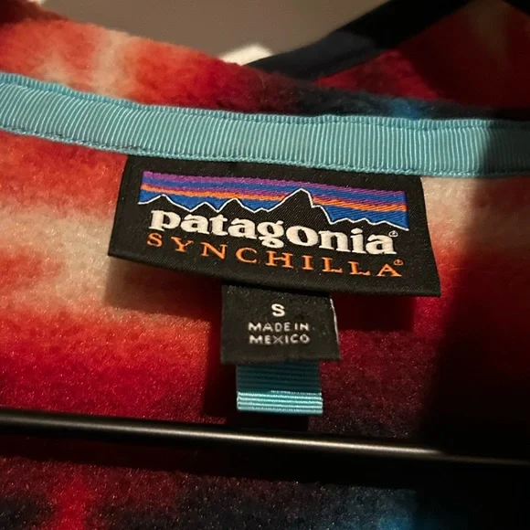Patagonia Synchilla Fleece Aztec Snap-T Pullover Sweater Size Small - Picture 5 of 8